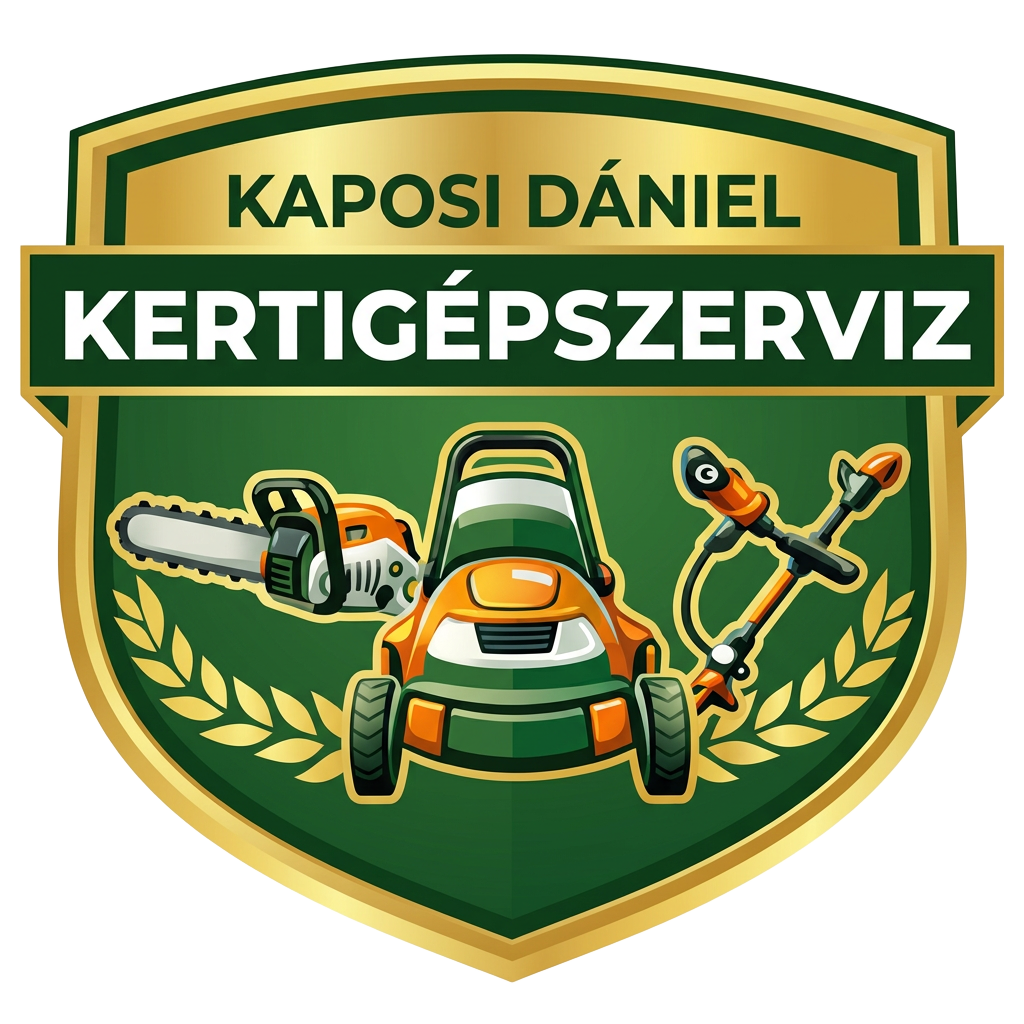 Kaposi Dániel EV. kertigépszerviz pajzs logó